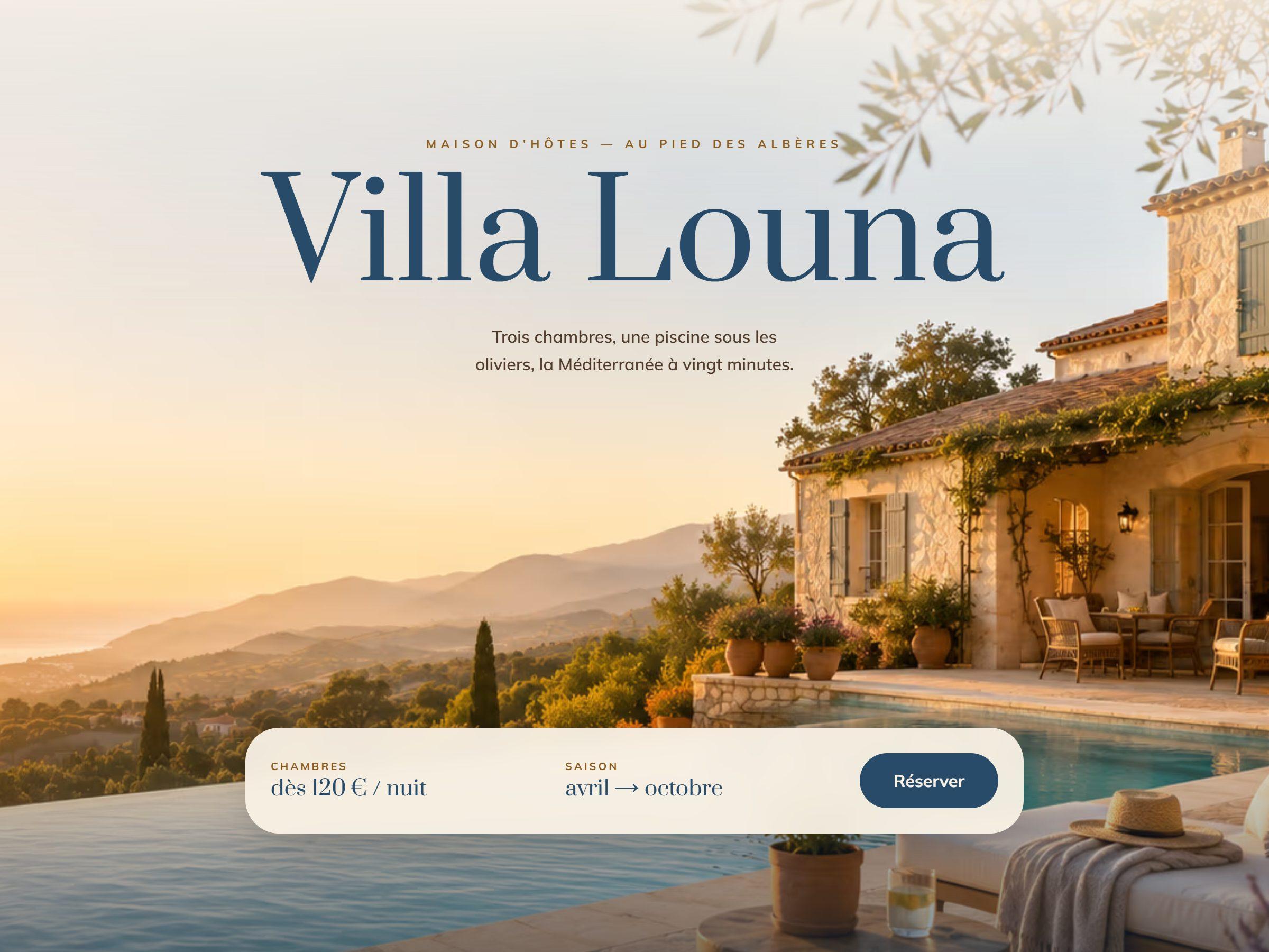 Aperçu du site Villa Louna
